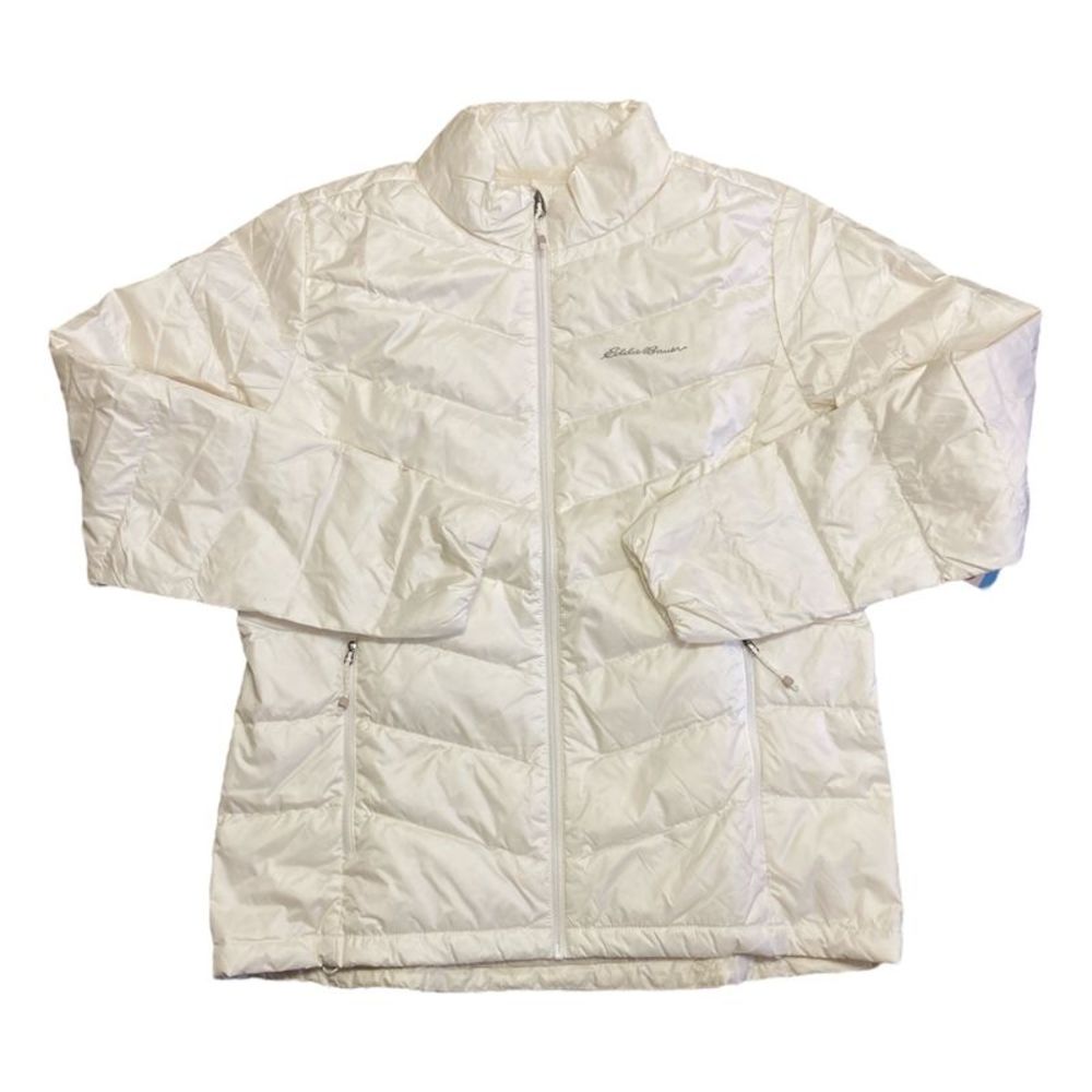 Eddie Bauer Women's Lightweight Stormrepel Down Packable Jacket - Ivory